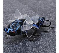 Generic Esca per Pesci Bionici Design a Cicala con Triplo per Pescatori Esperti Azione Dell' Rotante da 7,5 Cm (Y238-9)