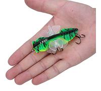 Generic Esca per Pesci Dura a Forma di Cicala Bionica con Eliche Rotanti per Attirare Facilmente i Pesci Design Accattivante da 7,5 Cm (Y238-5)