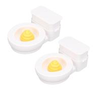 Generic Esilarante Giocattolo per Toilette a Pressione D'aria Burlone, novità Giocattolo Modello di comò in Miniatura Che Migliora i Momenti Giocosi, Design Portatile per Tutte le età, 2 per le