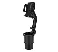 Generic Espansore Portabicchieri per Auto, Base Regolabile con Supporto per Telefono, Rotazione di 360 Gradi, Meccanismo di Bloccaggio a Spirale, Braccio di Supporto Doppio Snodo, per