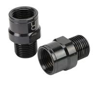 Generic Estensione del Pedale della Bici Nucleo Dell'albero di Allungamento in Lega Robusta per Mountain Bike da Strada, Previene lo Sforzo del Ginocchio per la Strada (BLACK)