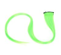 Generic Estensioni Clamp/Holder-in per Parrucchino Dritto 55 Cm di Colore Brillante per feste. Larghezza della Clamp/Holder per Capelli 21,7 Pollici (verde fluorescente)