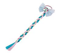 Generic Estensioni dei Capelli con Trecce Dai Colori Vivaci 2 Pezzi con Fascia Elastica per Bambini 15,75 Pollici Accessorio Divertente per le Feste (BLUE)