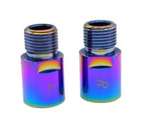 Generic Estensore Pedali Bici Estensione Pedali Prolunga Pedivelle Spessore Pedali in Acciaio al Cromo Robusto con Marcature, Multicolore, L E R In Acciaio Al Cromo-molibdeno, Coppia