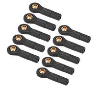 Generic Estremità Tirante RC Piccola e Compatta con Apertura da 2,5 Mm, Materiale Plastico per Auto RC 1/10, Set da 10