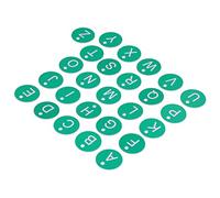 Generic Etichetta Numerata per Alveare da 26 Pezzi Etichetta Rotonda per Alveare Durevole e Resistente All'usura per la Gestione del Giardino e Accessorio per L'apicoltura ABS di Alta qualità (segno