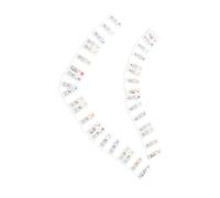 Generic Etichette Adesive per Note di Pianoforte, Grandi, Codificate a Colori, Rimovibili, per Strumenti di Apprendimento del Pianoforte Elettronico a 61 Tasti, in Silicone, 2 Set