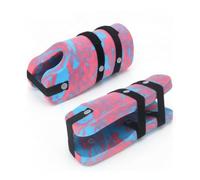 Generic Eva Leg Float Scarpe Galleggianti Acquatiche Galleggiamento Idroterapiche Riabilitative in Basso Impatto con Fissaggio Cinghie, Blu Mimetico E Rosso, Lungo