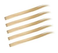 Generic Evidenzia Clamp/Holder per Parrucchino Confezione Singola, Clamp/Holder per Extension per Capelli Comoda Usare per Feste Cosplay, per Parrucchino Dritto Colorato 5 Pezzi 21,65" per Donna