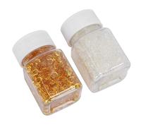Generic Extension Per Capelli Granuli Di Colla Alla Cheratina 2 Bottiglie 50 G Ciascuno, Perline Di Resina Forte Adesione Senza Odore, Con Connettore In Ferro Per Fusioni Per