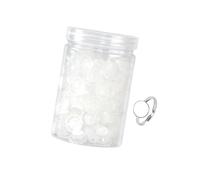 Generic Eyelash Glue Cups Porta Colla per Extension Ciglia Volume Supporto per Colla a Nido D'Ape Anello Porta Colla con Base Adesiva in Pp Materiale Adatto P, Fiore Chiaro