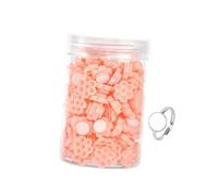 Generic Eyelash Glue Cups Porta Colla per Extension Ciglia Volume Supporto per Colla a Nido D'Ape Anello Porta Colla con Base Adesiva in Pp Materiale Adatto P, Rosa a Nido D'ape