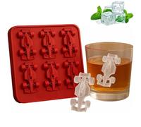 Generic F1 stampo for ghiaccio, stampo for ghiaccio for auto da gare formula, vassoio for cubetti di ghiaccio a forma di razza 3D a 6 cavità