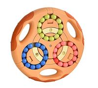 Generic Fagioli Rotanti con Giocattolo per Esercizi di Pensiero a Doppia Faccia per L'arricchimento Dell'immaginazione dei Bambini (ORANGE)