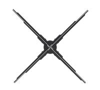 Generic Fan 3D HOlogram Fan 60Cm 4 Vane/Wing 645x1400P Risoluzione 645 LEDS PC PHETH PETH APP Controllo Proiettore Olografico per la Visualizzazione (Spina europea)