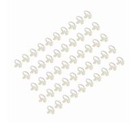 Generic Farfalla Pratica per Unghie, Set 50 Pezzi per Strumento di Visualizzazione Smalto Gel per Appassionati di Nail Art ABS Beige 2,4 Cm Fiore (3)