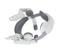 Generic Fascia per la Testa VR Regolabile con Design di Riduzione della Pressione per un Comodo Utilizzo VR Bianco Grigiastro