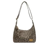 Generic Faux Camoscio Shopping Bag Grande Leopardo Musica - Borsa a tracolla Hobo -Borsa per le donne Viaggio quotidiano Shopping, cachi, 340.00 x 120.00 x 240.00 mm