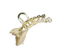 Generic Fermaglio per Chioma a Coda di Pesce Perle Elegante in Lega di Zinco Resistente Accessorio Moda Femminile per Feste e Matrimoni Copricapo Delicato per Donne e Ragazze
