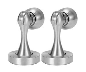 Generic Fermaporta Magnetico in Acciaio Inossidabile, Fermaporta di Facile Installazione per Superfici Multiple, Confezione da 2, 3 X 1,8 Pollici