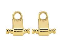 Generic Fermo per Chitarra per Albero con Corde a Rulli con Vite | Accessorio per Basso per Chitarra Elettrica in Metallo di Alta qualità per una Facile Installazione | Nero/Argento/Oro, 2 PZ | (GOLD)