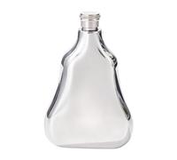 Generic Fiaschetta tascabile da campeggio riutilizzabile portatile con coperchio per vino, bottiglia di vino, Argento