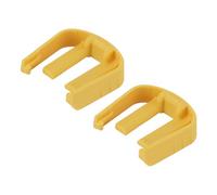 Generic Fibbia per Macchina per Autolavaggio, Fibbia con Clamp/Holder a C per Lavatrice, 2 Pezzi ABS Leggero per Autolavaggio (YELLOW)