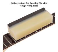 Generic FILE BEVEL END CONTORO CONTORING FRET FILE BEVELING FRET FINE DI BEVELLING SEMBLICE FILI FLUSH LUTHIER ANGLE STUMENTO LUTHIER GUITALE (36 grade e file singolo)