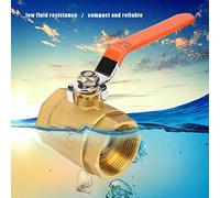 Generic Filettatura Valvola a Sfera in Ottone Lunga Durata 1.6MPa DN40 1-/2"BSP Struttura Compatta Leggera 1pz