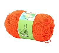 Generic Filo di Carbone di bambù Morbido e Resistente per Tessere Scialli, Sciarpe, Maglioni, Cappelli e Altro Ancora, con Varie Opzioni di Colore per una Grande Esperienza, Filato di (06 arancione)