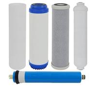Generic FILTRI OSMOSI KIT 4 CARTUCCE + Membrana 50GPD RO Osmosi