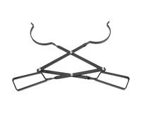 Generic Fire Pit Poker Log Grabber Strumento Pratico e Sicuro Design Pieghevole in Ferro per Riunioni All'aperto 26 Pollici