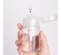 Generic Flacone Dispenser a Pressione Verso il Basso, Contenitore per Struccante Trasparente e Compatto, Ideale per Viaggiare e Organizzare Articoli da Toeletta, 1 Flacone Portatile (100 ml)