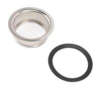 Generic Flangia Tritarifiuti Profonda in Acciaio Inossidabile con Filtraggio dei Rifiuti Alimentari, Parte di Ricambio per Lavello da, Adatta per Montaggio a 3 Bulloni