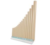 Generic Flauto di Pan Portatile 16 Canne in Resina Chiave C per Principianti, Strumento Musicale Educativo Leggero per Sviluppo Ritmico e Abilità Musicali