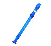Generic Flauto Dolce da Discesa, Durevole, Leggero, per Esercitarsi, Plastica Verde Traslucida per Bambini a 8 Fori (BLUE)