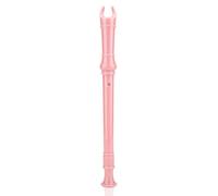Generic Flauto Dolce Soprano a 8 Fori Flauto Acuto Strumento in Plastica Suono Liscio e Accurato per Principianti, Include Barra di Pulizia, Borsa di Stoccaggio (PINK)