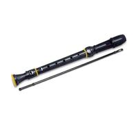 FLAUTO DOLCE SOPRANO DITEGGIATURA BAROCCA SCUOLA MEDIA NERO STRUMENTO MUSICALE