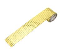 Generic Foglio di Mosaico a Specchio 1600 Pezzi Adesivo per Piastrelle di Vetro Riflettente per la Decorazione Domestica, Autoadesivo per Bagno, Camera da Letto, (GOLD)