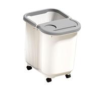 Generic Foot Soaking Tub con Design Spazioso Vasca Pediluvio Robusta Funzione Massaggio Materiale Resistente PP Adatto per Relax Domestico Spa Piedi Cura Pers, Bianco Grigio, L with Wheels