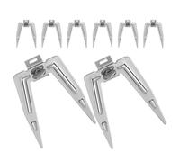 Generic Forchette Professionali in Inossidabile per Pollo Arrosto e Tacchino, Set da 8 Viti, Utensili per Barbecue e, Pratiche per Cucina e Picnic