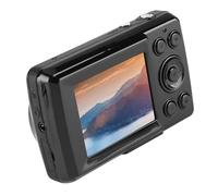 Generic Fotocamera digitale, 16 MP, 720P, 30 FPS, piccola fotocamera portatile Vlog, mini schermo LCD da 2,4", scheda di memoria per bambini, adulti, adolescenti, principianti (nero)