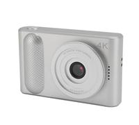 Generic Fotocamera Digitale 4K Micro Portatile Compatta da 48MP HD con Zoom 16X per Vlogging di Fotografia di Viaggio con Schermo TFT da 2,4", Ideale per Lauree e Cerimonie di Matrimonio (SILVER)