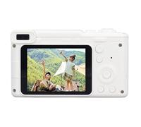 Generic Fotocamera Digitale, Fotocamera per Vlogging Digitale con Ampio Schermo da 2,4 Pollici per la Fotografia (WHITE)