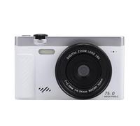 Generic Fotocamera Digitale Mirrorless WiFi 4K da 75 MP per Ritratti Paesaggistici da Viaggio, Zoom 18X, Ideale per Foto Accattivanti Sensore CMOS da 1/2,8 Pollici (WHITE)