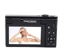 Generic Fotocamera Mirrorless WiFi Fotocamera Digitale Zoom 18X 4K con Schermo Ribaltabile per Creatori di Video Professionali, Ideale per Fotografia di Paesaggi Materiale ABS (BLACK)