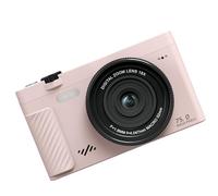 Generic Fotocamera Mirrorless WiFi Fotocamera Digitale Zoom 18X 4K con Schermo Ribaltabile per Creatori di Video Professionali, Ideale per Fotografia di Paesaggi Materiale ABS (PINK)