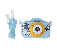 Generic Fotocamera per Bambini Fotocamera per Bambini Schermo Anti-luce Blu 20MP Ricaricabile Cornice per Foto Multiple Registrazione Video Temporizzata Riconoscimento Facciale AI (BLUE)