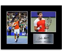 Generic Fotografia autografata da Carlos Alcaraz, giocatore di tennis, formato A4, regalo per decorazione del soggiorno