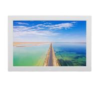 Generic Frame di Foto Digitale da 17 Pollici, 100-240 V IPS HD HD 180 Gradi Multifunzione Angoli 1440x900 Frame di Foto Video per Bureau per Bureau (Spina europea)